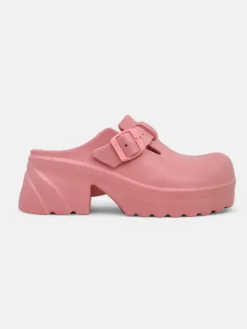 Royalfashion Damskie gumowe klapki na obcasie Voxones