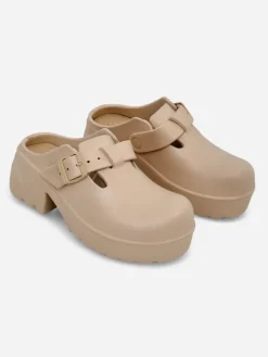 Royalfashion Damskie gumowe klapki na obcasie Voxones