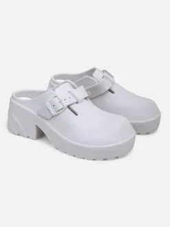 Royalfashion Damskie gumowe klapki na obcasie Voxones