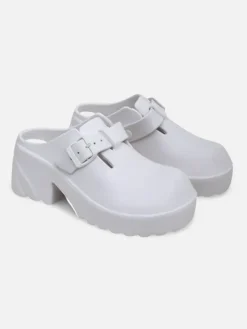 Royalfashion Damskie gumowe klapki na obcasie Voxones