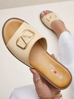 Royalfashion Damskie klapki na płaskiej podeszwie Ohanna