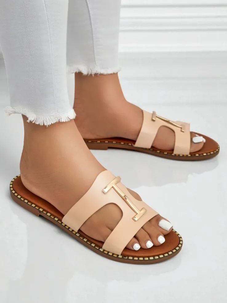 Royalfashion Damskie klapki na płaskiej podeszwie Maya Louise