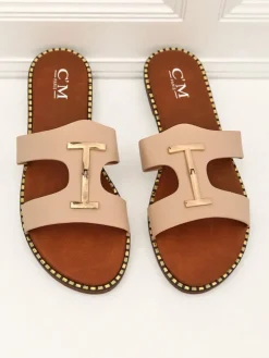 Royalfashion Damskie klapki na płaskiej podeszwie Maya Louise