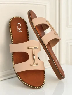 Royalfashion Damskie klapki na płaskiej podeszwie Maya Louise