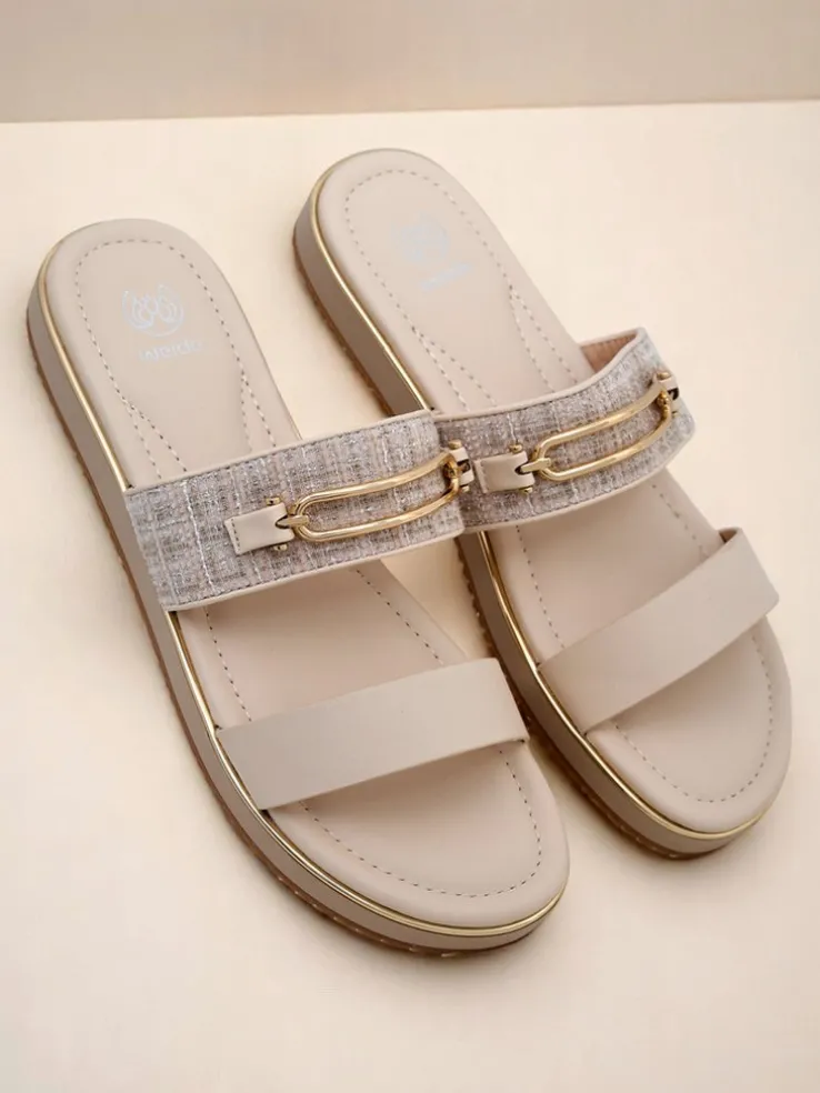 Royalfashion Damskie klapki na płaskiej podeszwie Mamma