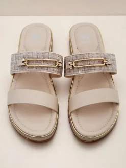 Royalfashion Damskie klapki na płaskiej podeszwie Mamma