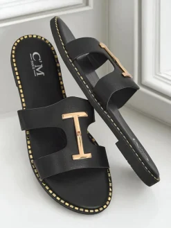 Royalfashion Damskie klapki na płaskiej podeszwie Maya Louise