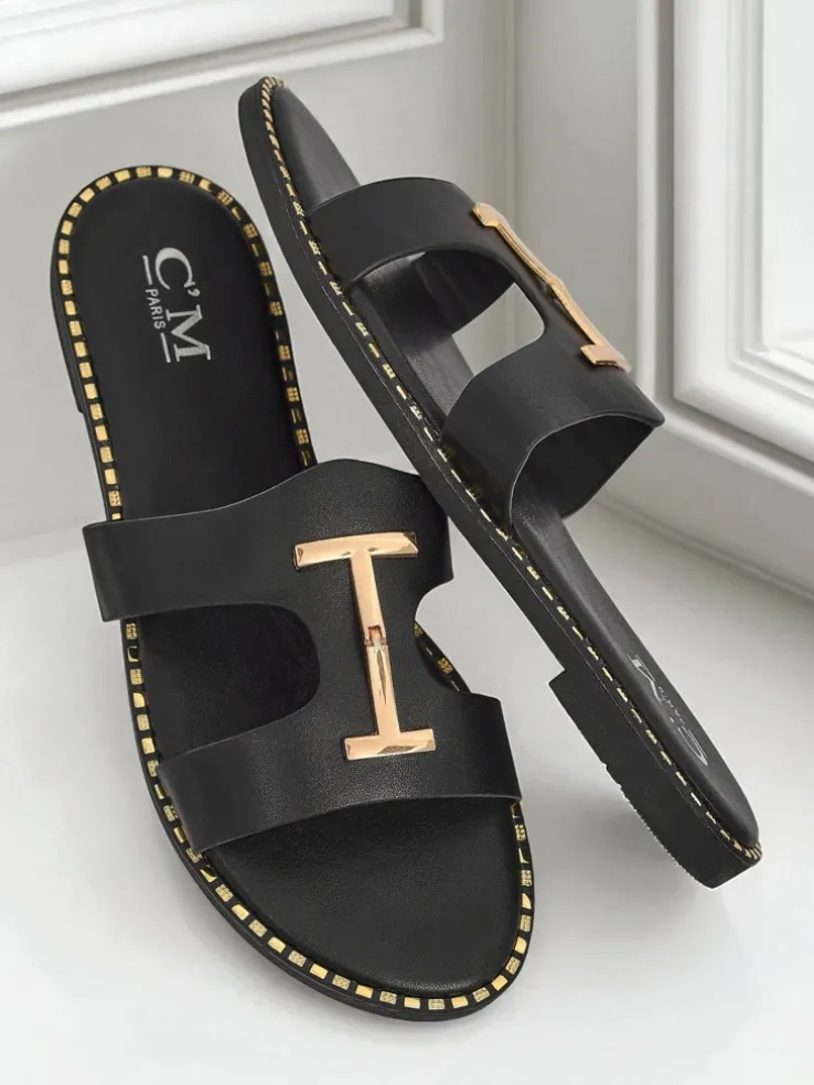 Royalfashion Damskie klapki na płaskiej podeszwie Maya Louise