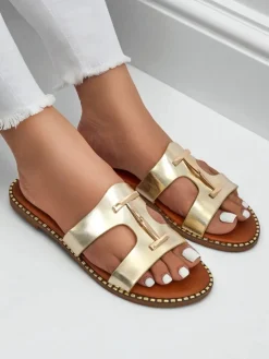 Royalfashion Damskie klapki na płaskiej podeszwie Maya Louise