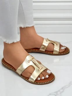 Royalfashion Damskie klapki na płaskiej podeszwie Maya Louise