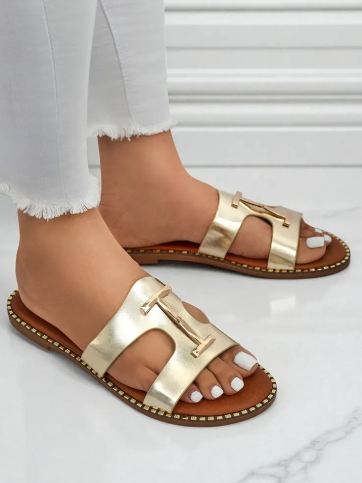 Royalfashion Damskie klapki na płaskiej podeszwie Maya Louise