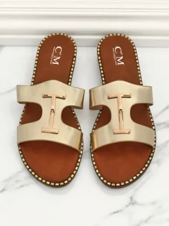 Royalfashion Damskie klapki na płaskiej podeszwie Maya Louise