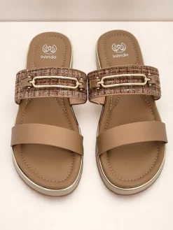 Royalfashion Damskie klapki na płaskiej podeszwie Mamma