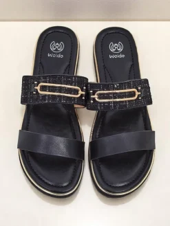 Royalfashion Damskie klapki na płaskiej podeszwie Mamma