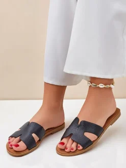 Royalfashion Damskie klapki na płaskiej podeszwie Casual Style