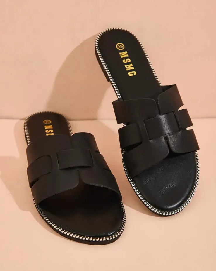 Royalfashion Damskie klapki na płaskiej podeszwie Omipp