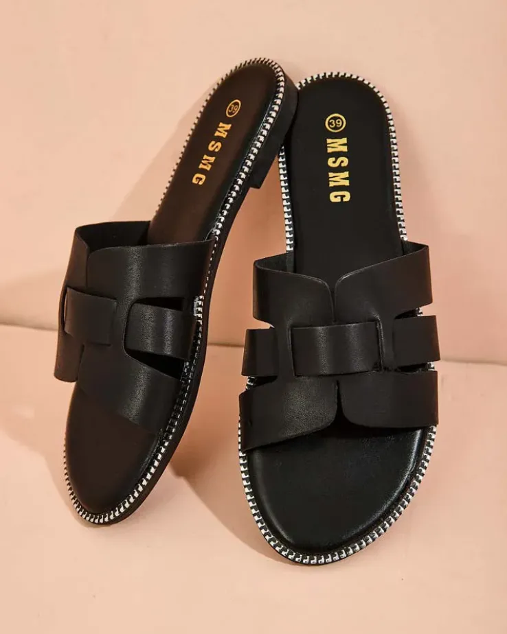 Royalfashion Damskie klapki na płaskiej podeszwie Omipp