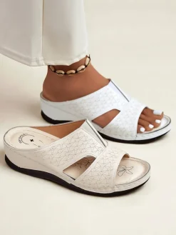 Royalfashion Damskie klapki na grubszej podeszwie Nova Step