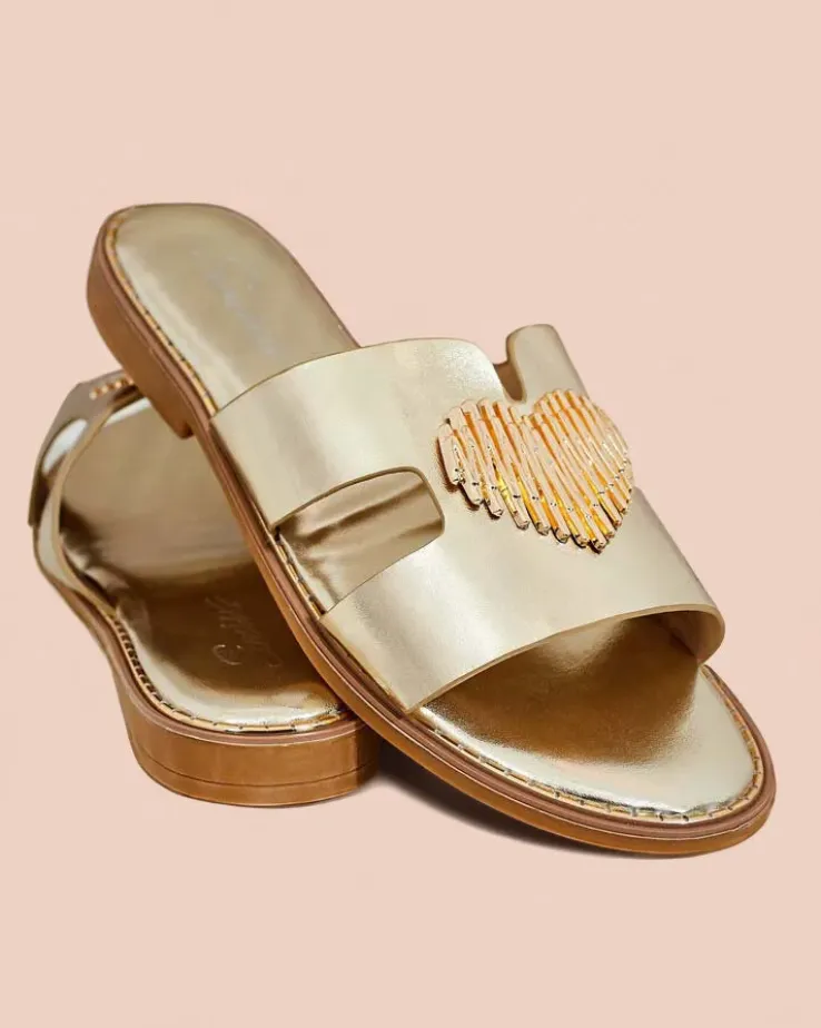 Royalfashion Damskie klapki na płaskiej podeszwie Olis