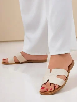 Royalfashion Damskie klapki na płaskiej podeszwie Casual Style