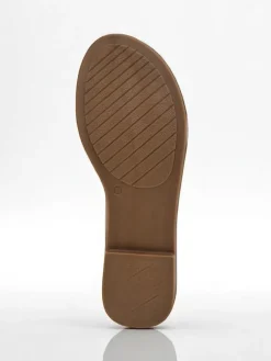 Royalfashion Damskie klapki na płaskiej podeszwie Goldie Spark