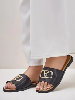 Royalfashion Damskie klapki na płaskiej podeszwie Ohanna