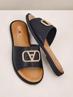 Royalfashion Damskie klapki na płaskiej podeszwie Ohanna