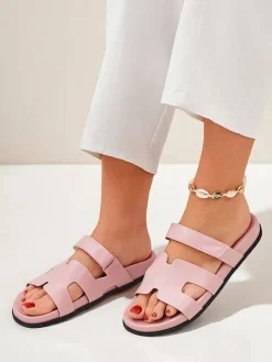 Royalfashion Damskie klapki na płaskiej podeszwie Arian