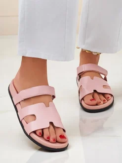 Royalfashion Damskie klapki na płaskiej podeszwie Arian