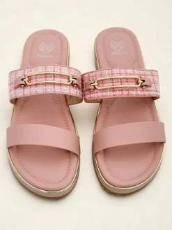 Royalfashion Damskie klapki na płaskiej podeszwie Mamma