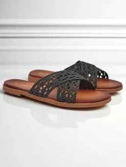 Royalfashion Damskie klapki na płaskiej podeszwie Ella Brooke