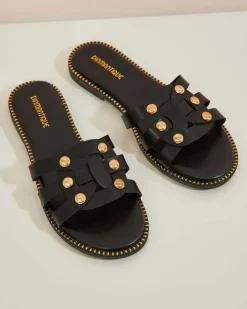 Royalfashion Damskie klapki na płaskiej podeszwie Erole