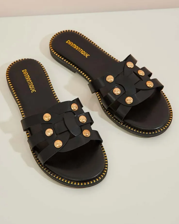 Royalfashion Damskie klapki na płaskiej podeszwie Erole