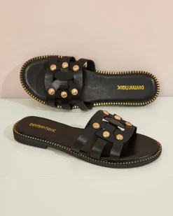 Royalfashion Damskie klapki na płaskiej podeszwie Erole