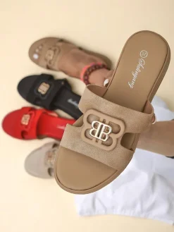 Royalfashion Damskie klapki na płaskiej podeszwie ChicStep