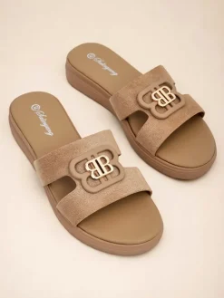 Royalfashion Damskie klapki na płaskiej podeszwie ChicStep