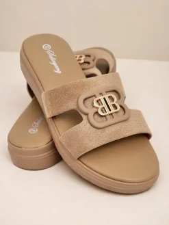 Royalfashion Damskie klapki na płaskiej podeszwie ChicStep