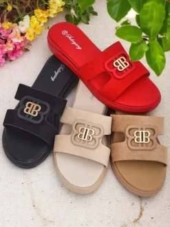 Royalfashion Damskie klapki na płaskiej podeszwie ChicStep