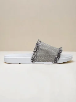 Royalfashion Damskie klapki na płaskiej podeszwie SparkleWalk