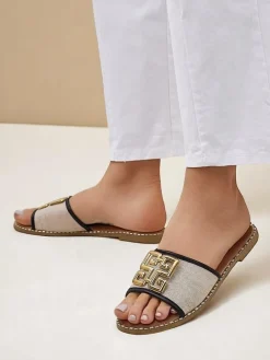 Royalfashion Damskie klapki na płaskiej podeszwie Rorole