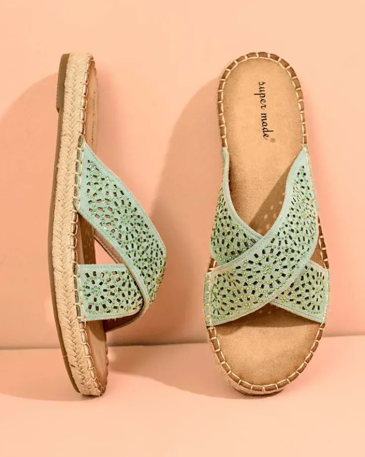 Royalfashion Damskie klapki na płaskiej podeszwie Tivona