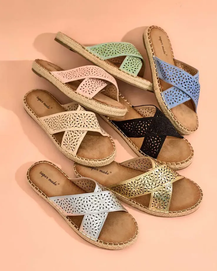 Royalfashion Damskie klapki na płaskiej podeszwie Tivona