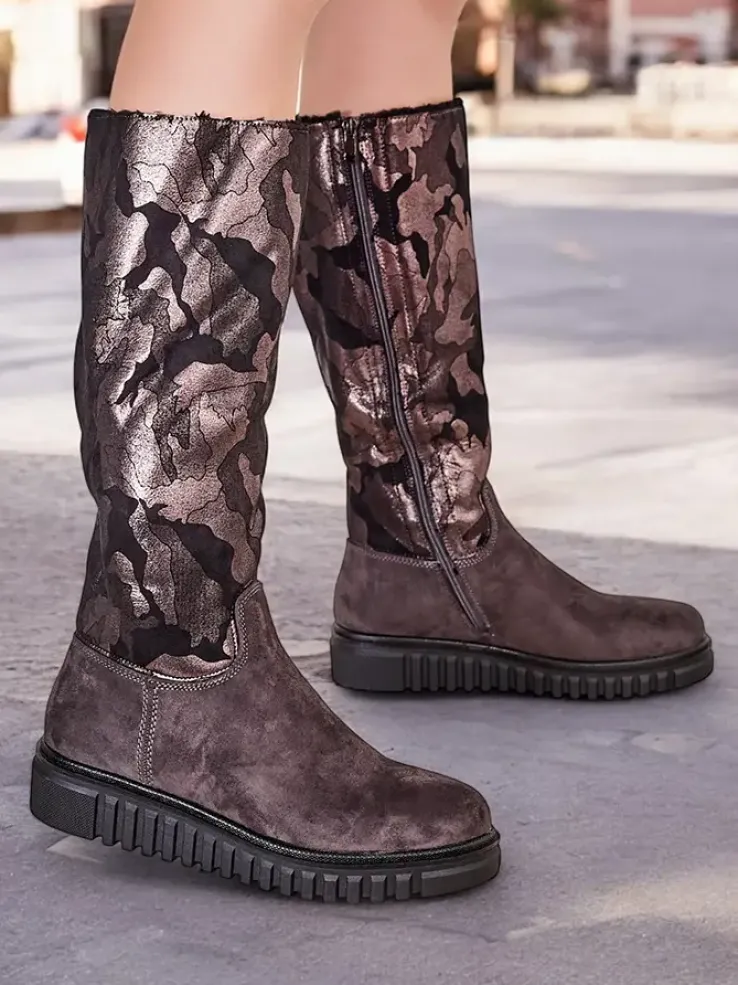 Royalfashion Damskie kozaki do kolana Molis