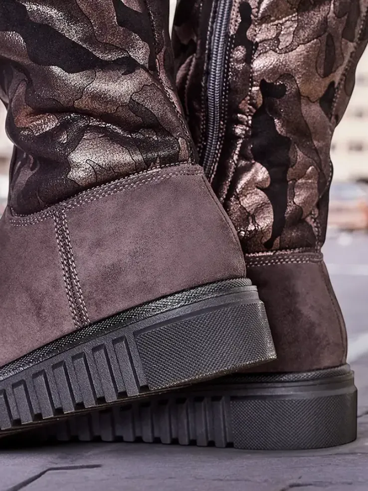 Royalfashion Damskie kozaki do kolana Molis