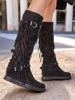 Royalfashion Damskie kozaki na koturnie Geroses