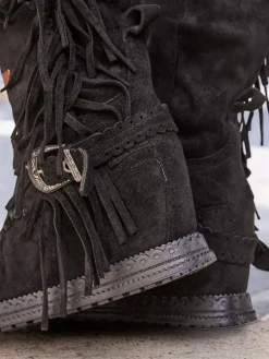 Royalfashion Damskie kozaki na koturnie Geroses