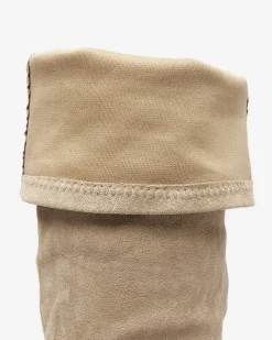 Royalfashion Damskie kozaki za kolano w kolorze khaki Liki