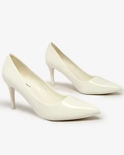 Royalfashion Damskie lakierowane czółenka na szpilce Emeriers