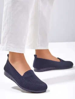 Royalfashion Damskie materiałowe mokasyny Caerit