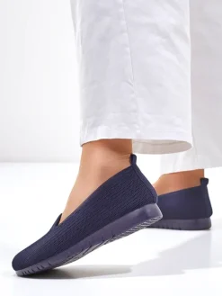 Royalfashion Damskie materiałowe mokasyny Caerit